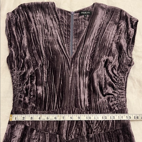 Horses Atelier PURPLE Crushed Velvet Dress - Picture 8 of 10